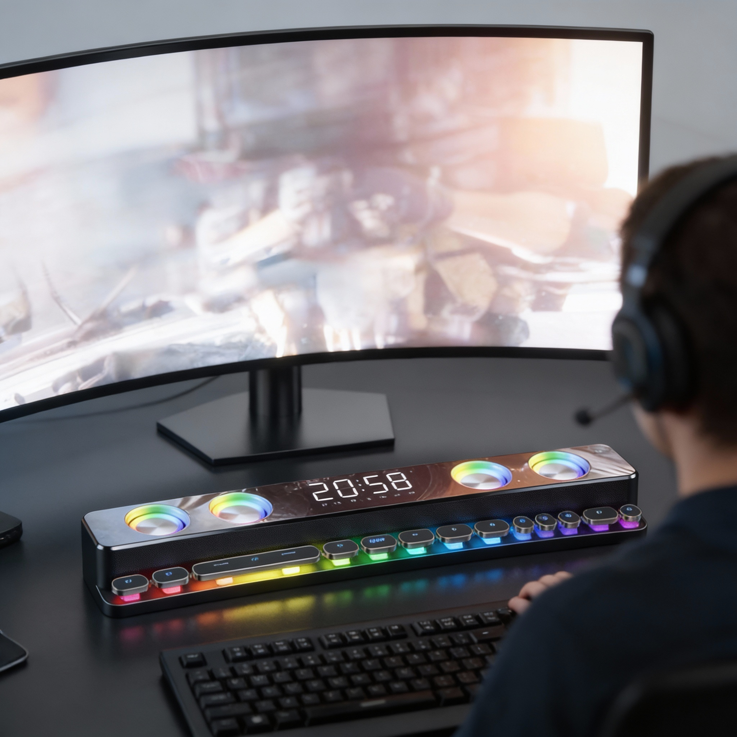 BowLift | Wireless Gaming Sound Bar Bluetooth Speaker