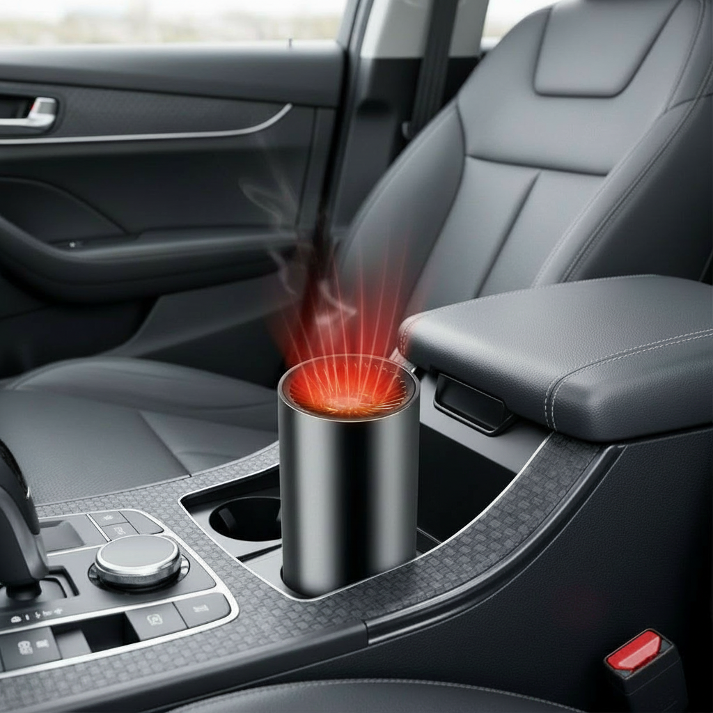 BowLift | Fast Heating Cup Shape Car Warm Air Blower - Fast Heating & Cooling Adjustable 360 Degree Rotatable Plug and Use for Car, SUV , RV and Truck