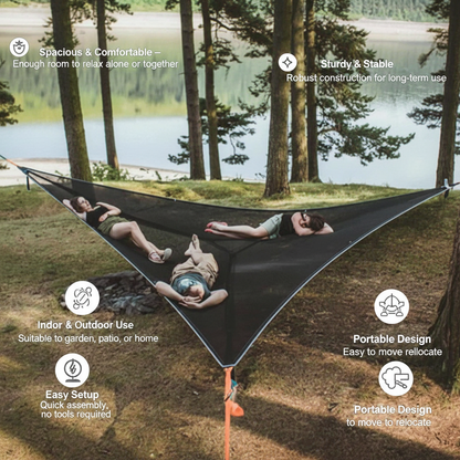 BowLift | SturdyRest Hammock with Frame – Comfortable Relaxation for Indoors and Outdoors