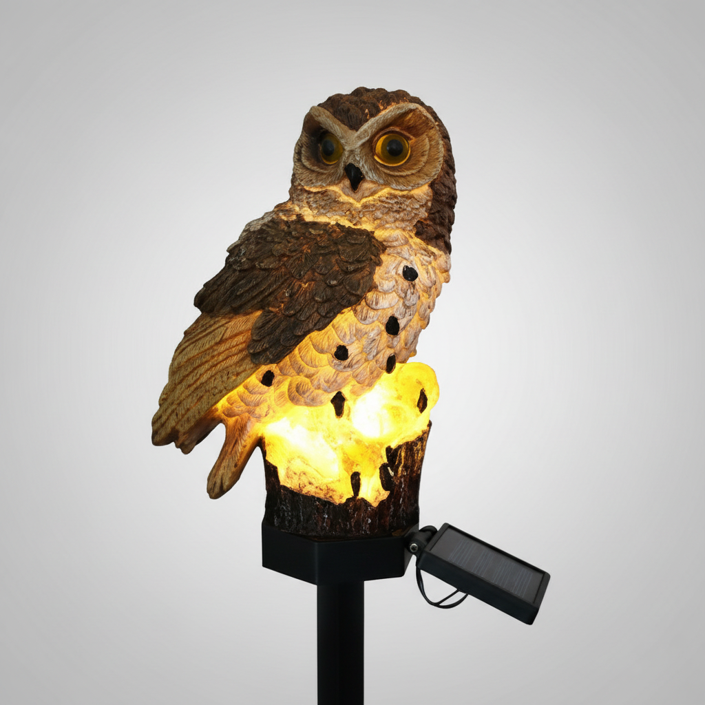 BowLift | OwlGlow Solar-Powered Garden Lamp