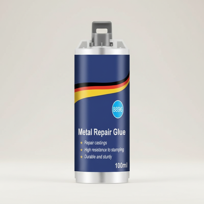 Brehn | High-Performance Metal Repair Adhesive | Industrial Adhesive for Cast Iron, Steel & Aluminum | Heat-Resistant & Waterproof | 100ml Liquid Metal Repair Kit | Silver