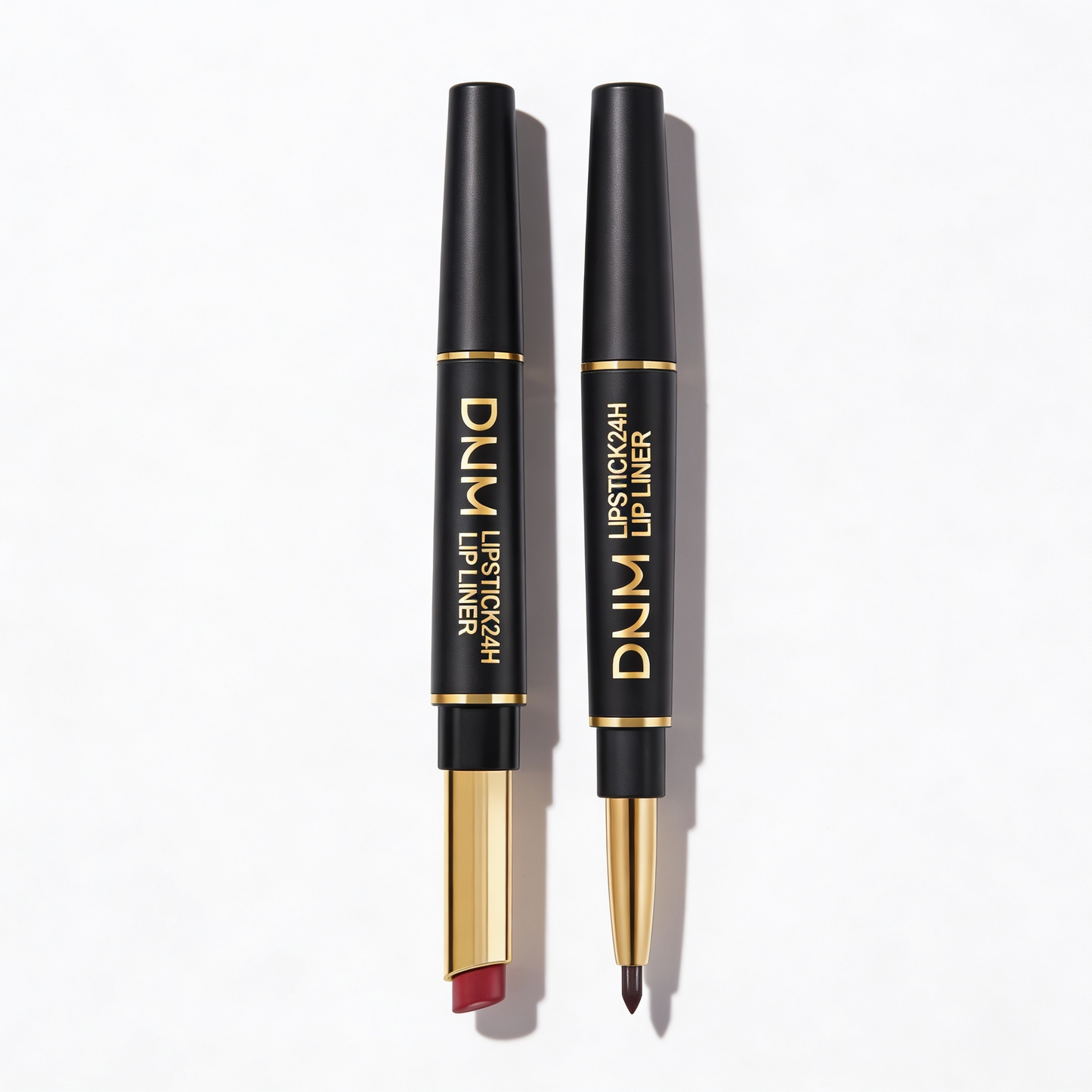 Karnz | 2-in-1 Dual Lipstick & Lip Liner | Matte Texture & Long-Lasting Finish | Highly Pigmented & Waterproof | 12 Shades for Precision Makeup