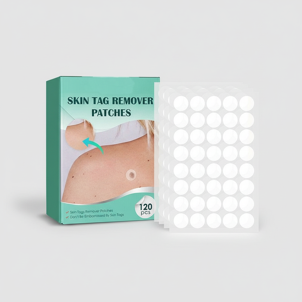 Brehn | SkinClear Skin Tag Remover | Patches for the removal of skin tags & warts | Hydrocolloid Technology | Pain-free & Discreet | For all skin types | 120 pieces