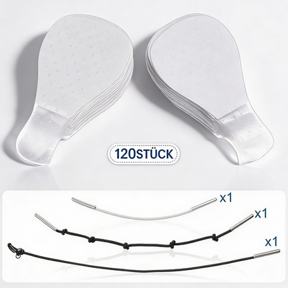 Brehn | Invisible Facelift Patches | 120-count Supply Pack | Ultra-thin 0.02mm Adhesion Technology | Waterproof & Hypoallergenic | Mechanical V-Shape Lifting | Transparent