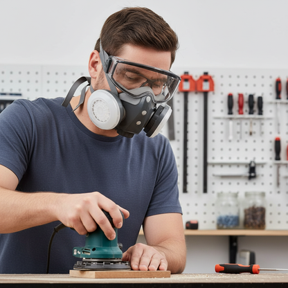 BowLift | Integrated respiratory mask – For woodworking, painting & dust pRedection