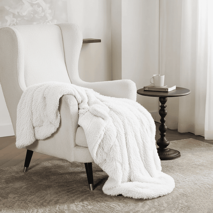 Skanto | Plush Faux Fur Throw with Silky Feel & Elegant Drape