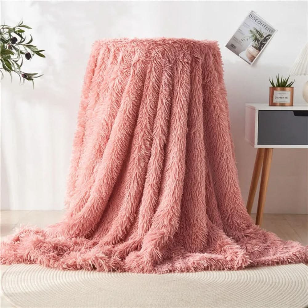 Skanto | Plush Faux Fur Throw with Silky Feel & Elegant Drape