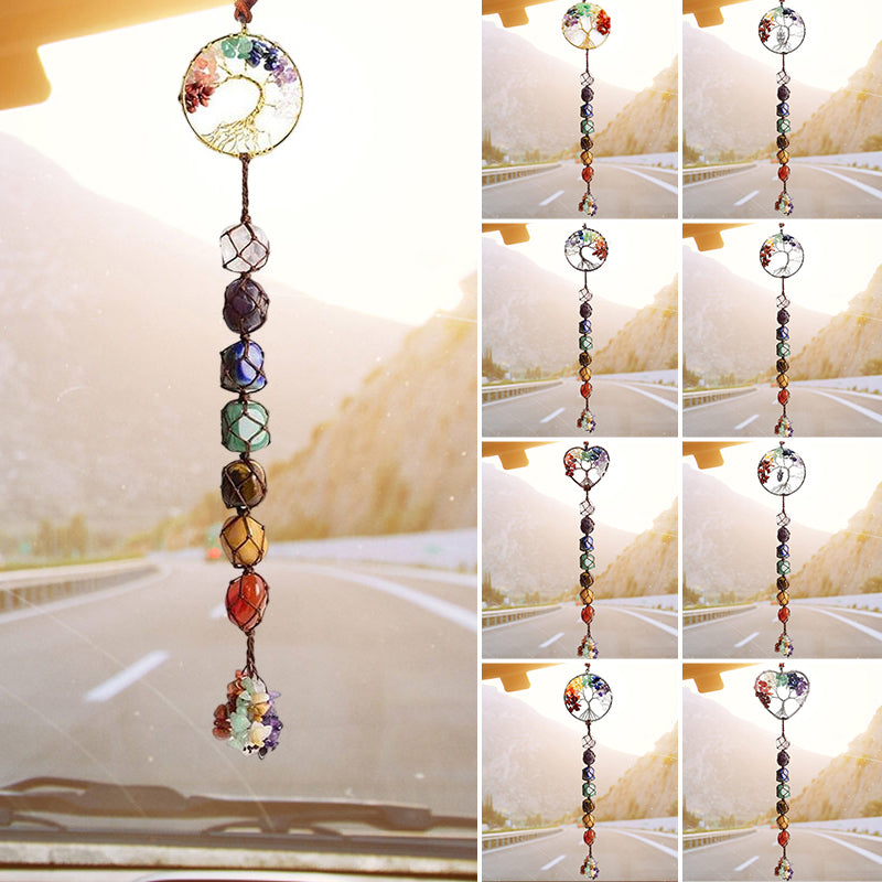 Skanto | 7 Chakra Healing Crystal Tree of Life Decoration