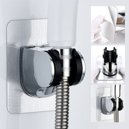 Self-adhesive shower head holder