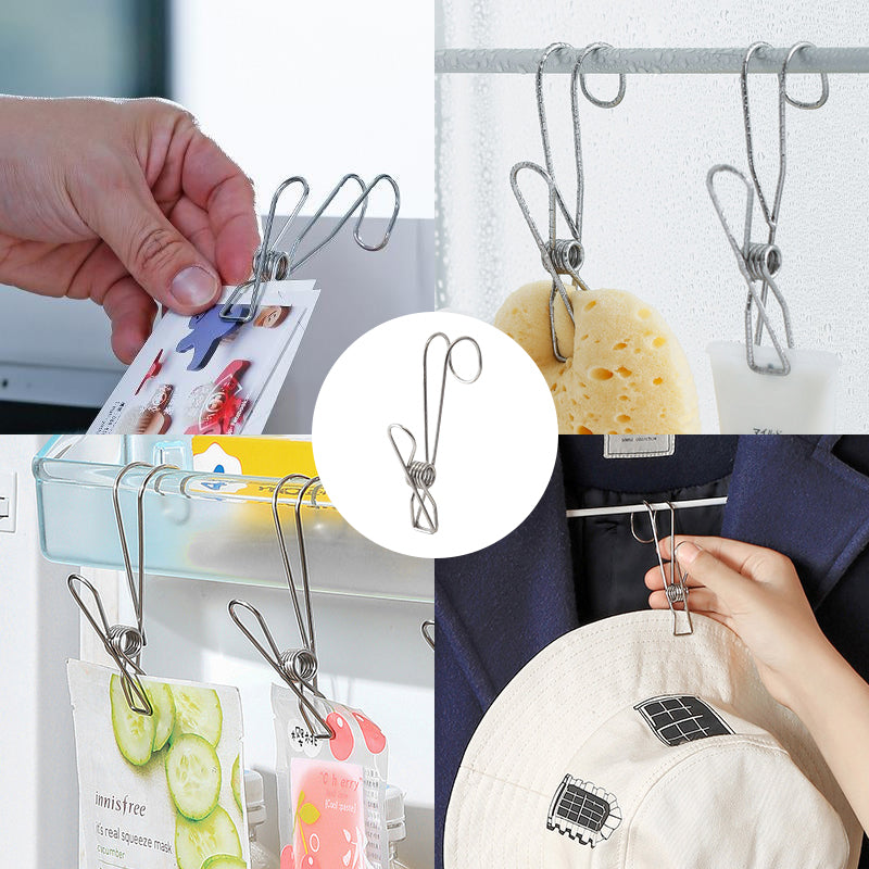 BowLift | Stainless Steel Clothes Pins Hook Clip