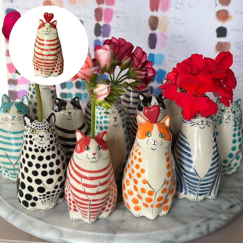 BowLift | Polka Dot Cat Vase