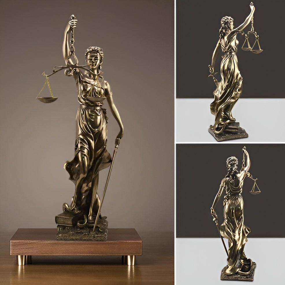 Statue of Lady Justice – An Elegant Decorative Sculpture of Justitia