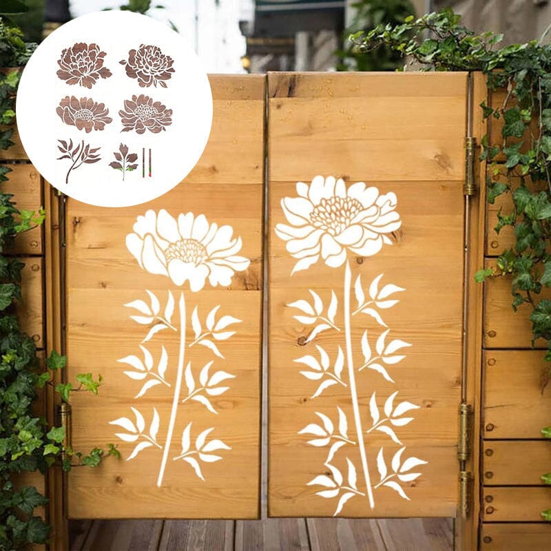 BowLift | DIY Decoration - Garden Fence Large Flower Drawing Templates