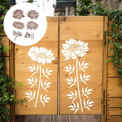 BowLift | DIY Decoration - Garden Fence Large Flower Drawing Templates