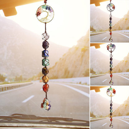 Skanto | 7 Chakra Healing Crystal Tree of Life Decoration