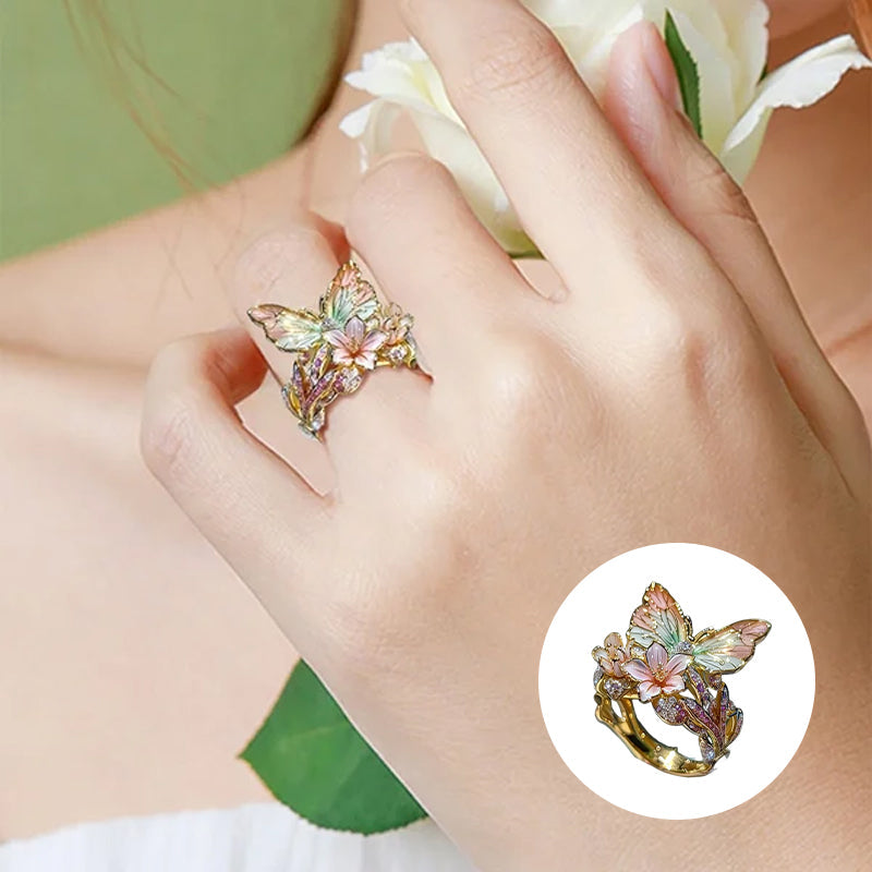 Butterfly flower ring | Bowlift