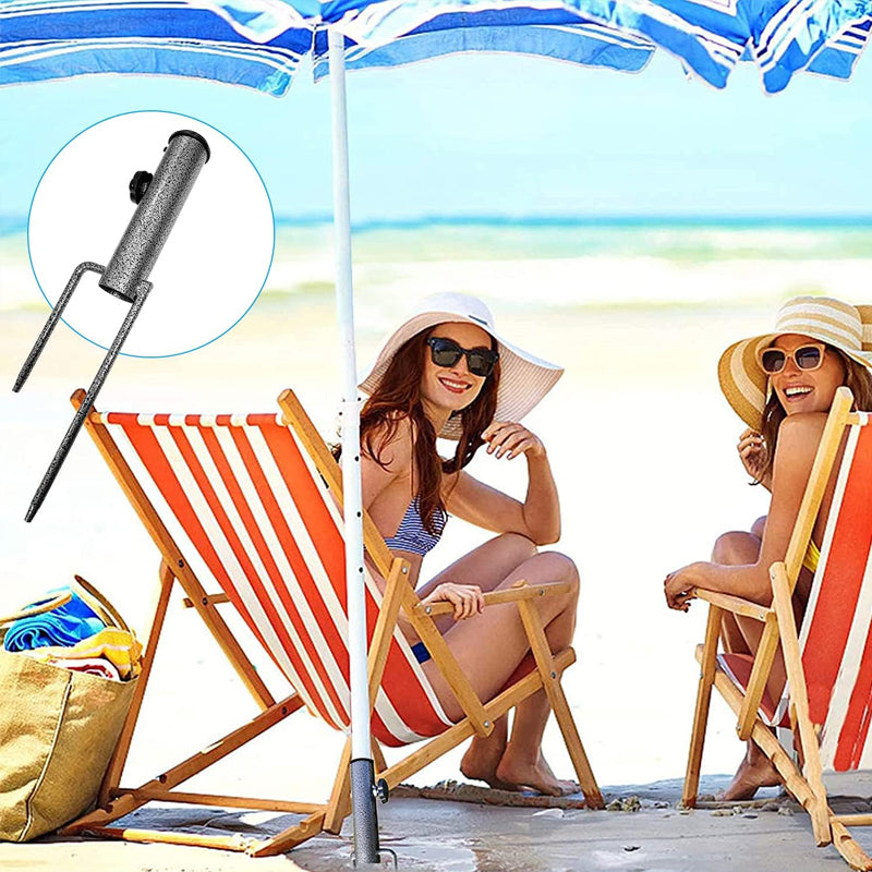 BowLift | Heavy-Duty Adjustable Spiral Ground Anchor Umbrella Holder