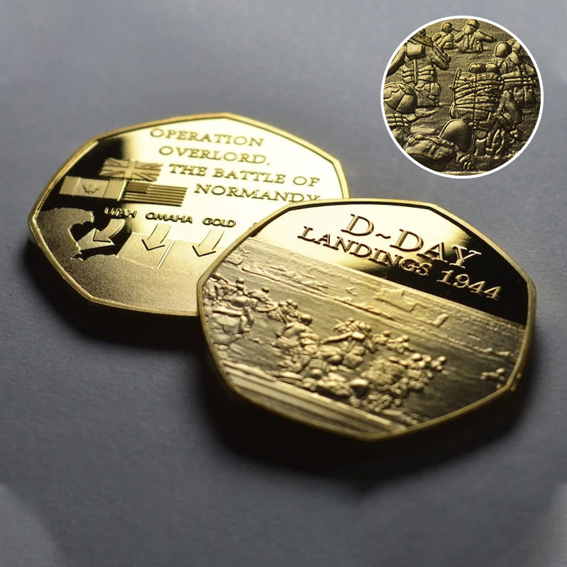 Skanto | D-DAY LANDINGS 1944 24kt Gold Commemorative Coin