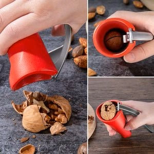 Skanto | Ergonomic Nutcracker with Lever Mechanism – Robust Walnut and Hazelnut Opener