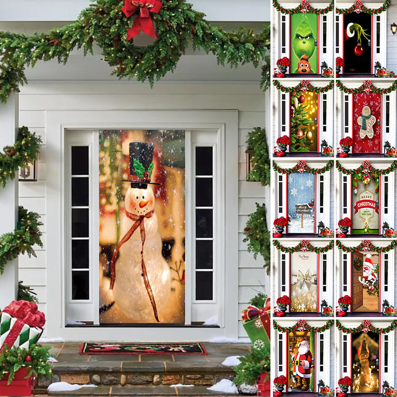 Skanto | The Nightmare Before Christmas | Outdoor Decorations | Jack Skellington Door Cover