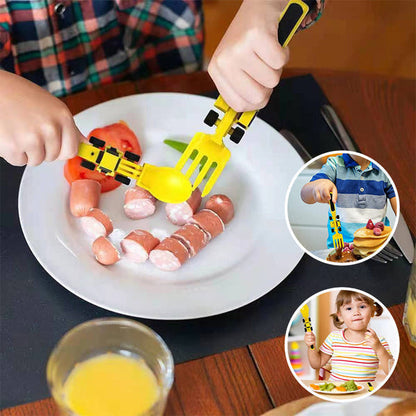 Skanto | Constructofork Bulldozer Kids' Cutlery Set