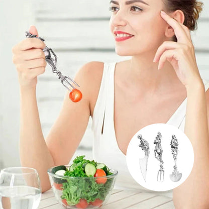 Halloween Gift Skeletal Cutlery Sets | Bowlift