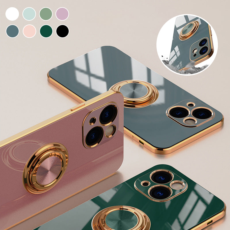 BowLift | Plated Case with Ring For iPhone
