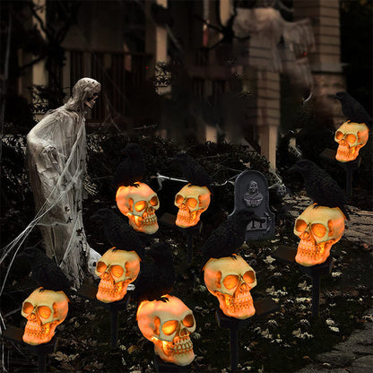 Brehn | Halloween Solar Skull Crows Decorative Lights