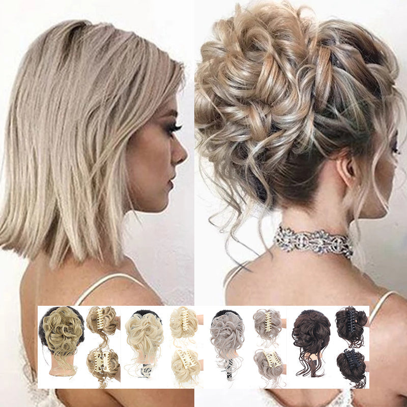 Hair bun ponytail with clip | Karnz