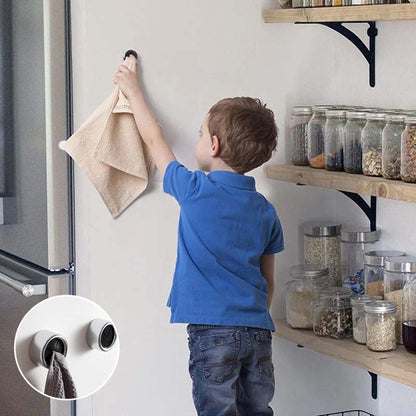 BowLift | Round self-adhesive towel hooks for the kitchen