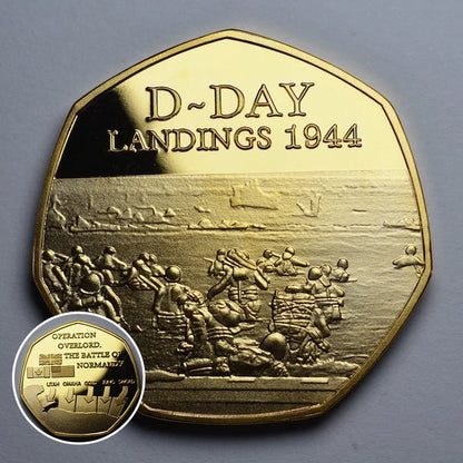 Skanto | D-DAY LANDINGS 1944 24kt Gold Commemorative Coin