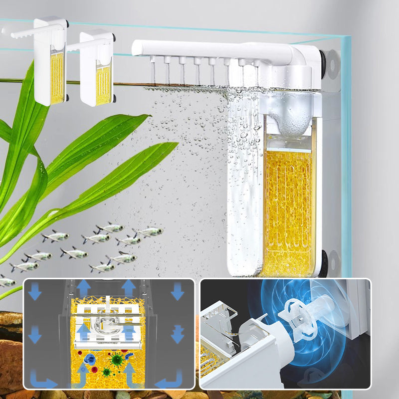 Silent Wall-Mounted Fish Tank Filter | Skanto
