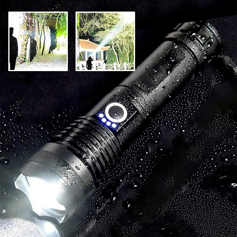 Tactical rechargeable laser LED flashlight | Bowlift