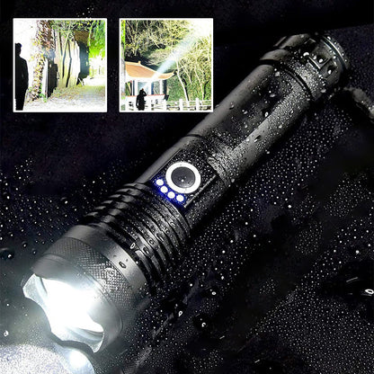 Tactical rechargeable laser LED flashlight | Bowlift