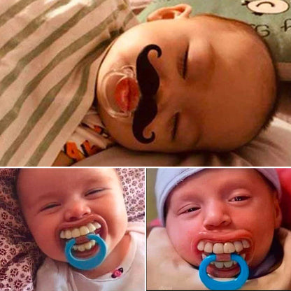 Funny pacifier with teeth