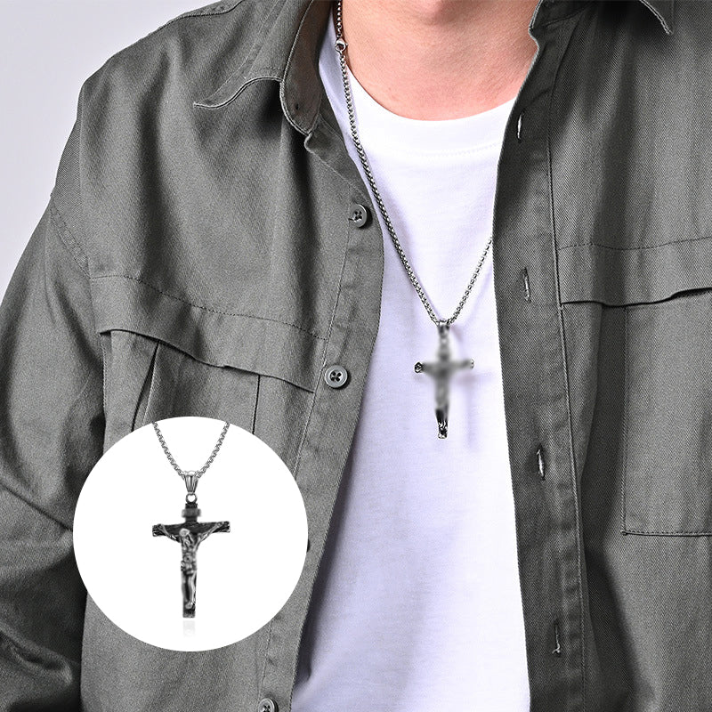 Skanto | Titanium Steel Cross Pendant Necklace