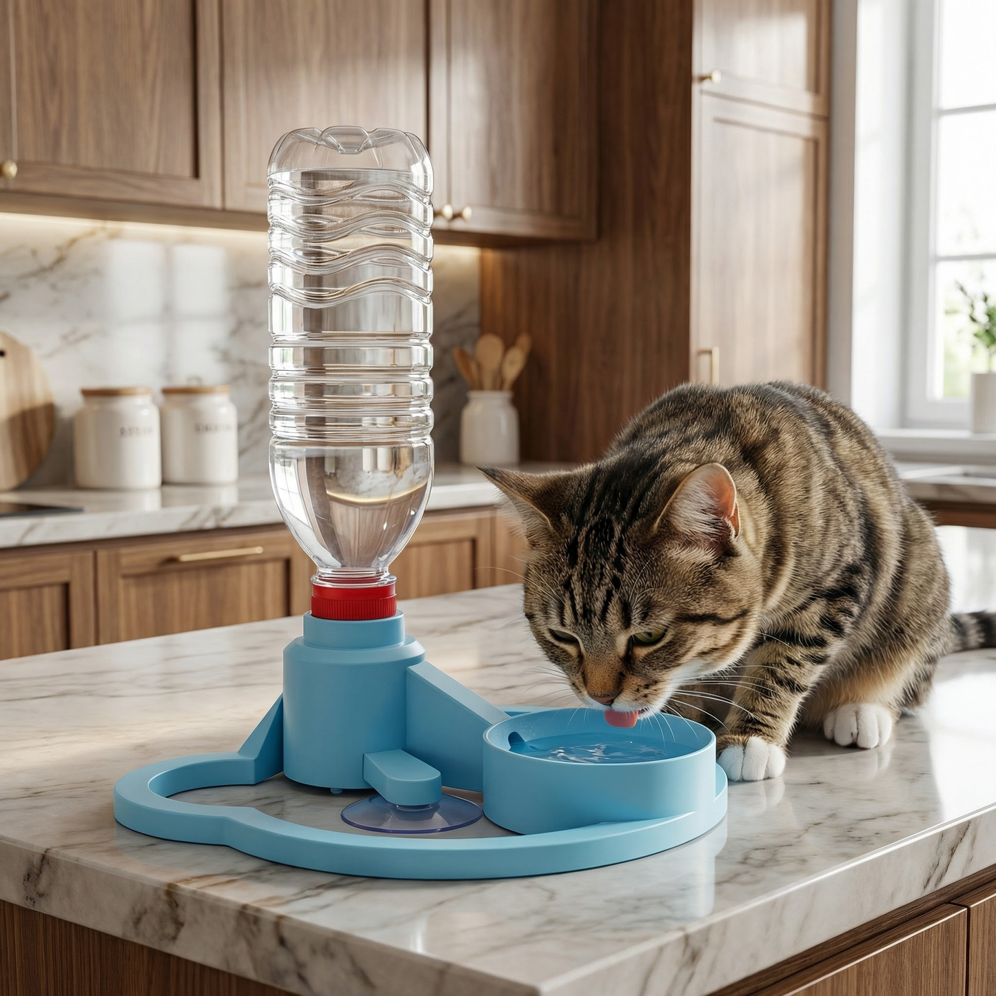 Automatic Pet Water Dispenser – No Power Required, Spill-Proof & Travel-Friendly Bowlift