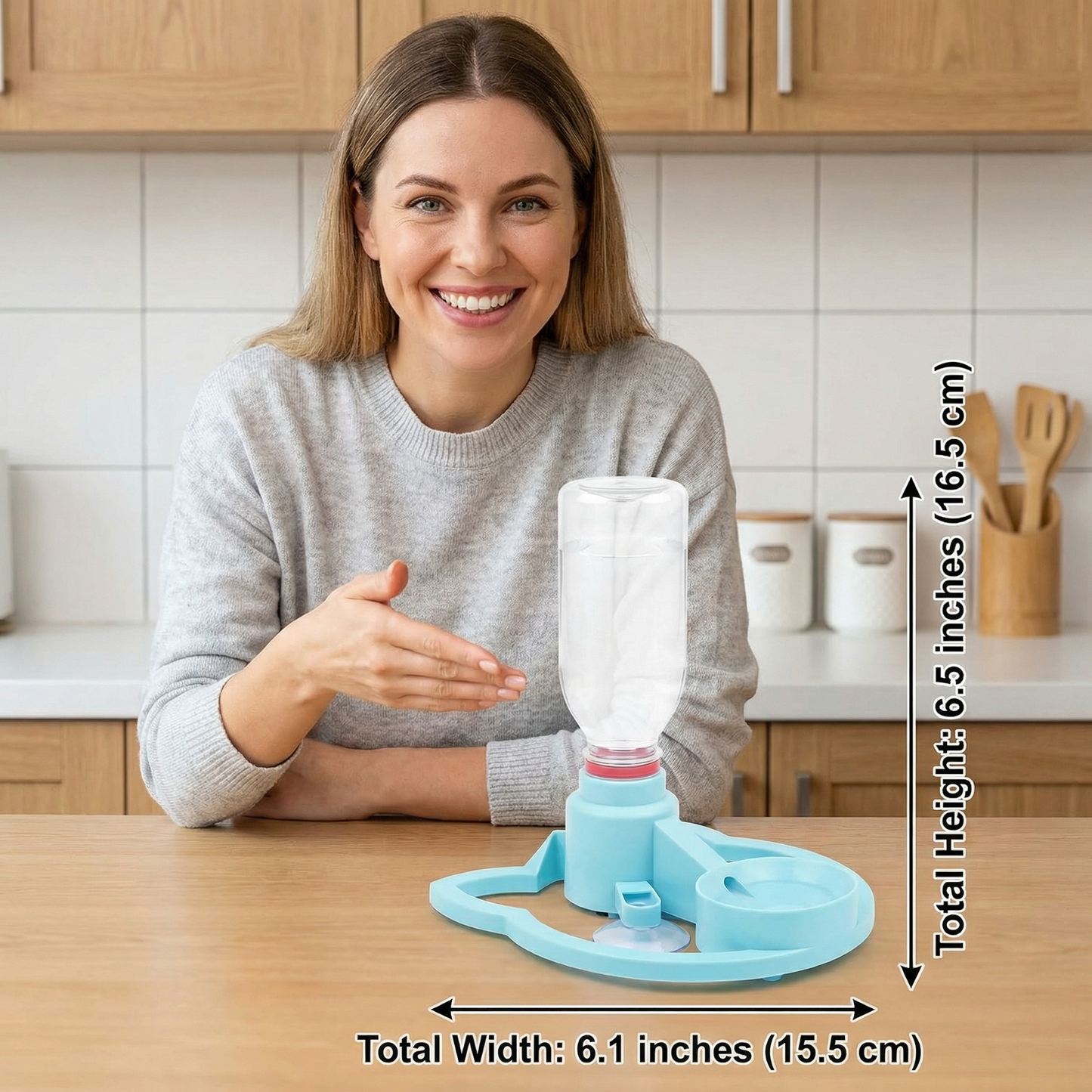 Automatic Pet Water Dispenser – No Power Required, Spill-Proof & Travel-Friendly Bowlift