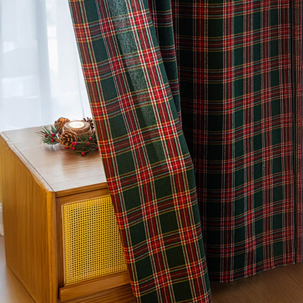 Skanto | Classic Plaid Curtains for Winter Comfort