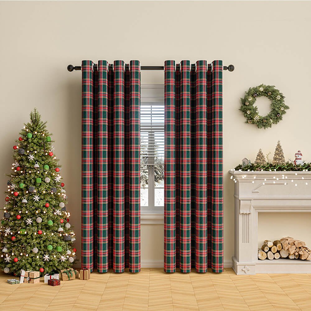 Skanto | Classic Plaid Curtains for Winter Comfort