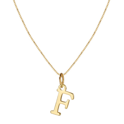 Skanto | 14k Minimal Serif Initial Necklace