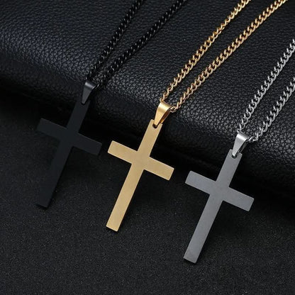 BowLift | Men's Necklace with Stainless Steel Cross Pendant