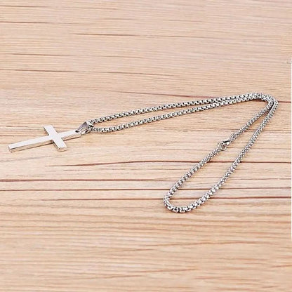 BowLift | Men's Necklace with Stainless Steel Cross Pendant