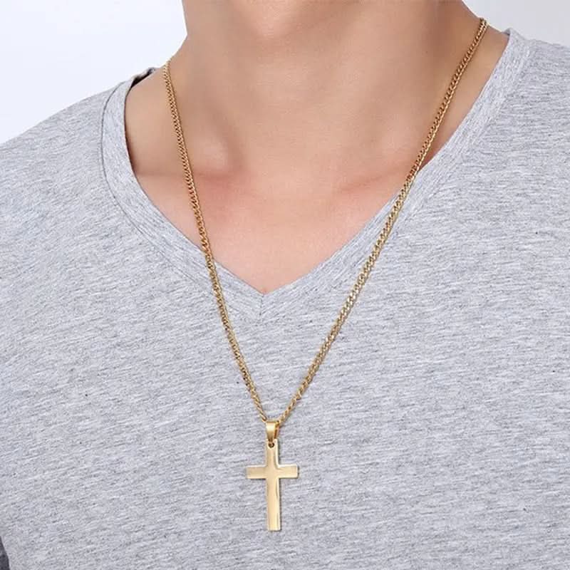 BowLift | Men's Necklace with Stainless Steel Cross Pendant