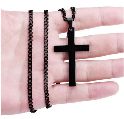 BowLift | Men's Necklace with Stainless Steel Cross Pendant
