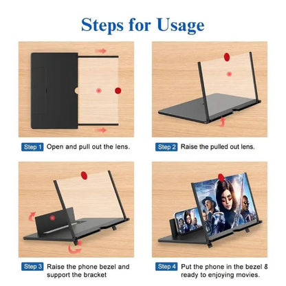 BowLift | Foldable Phone Screen Magnifier – HD for Videos