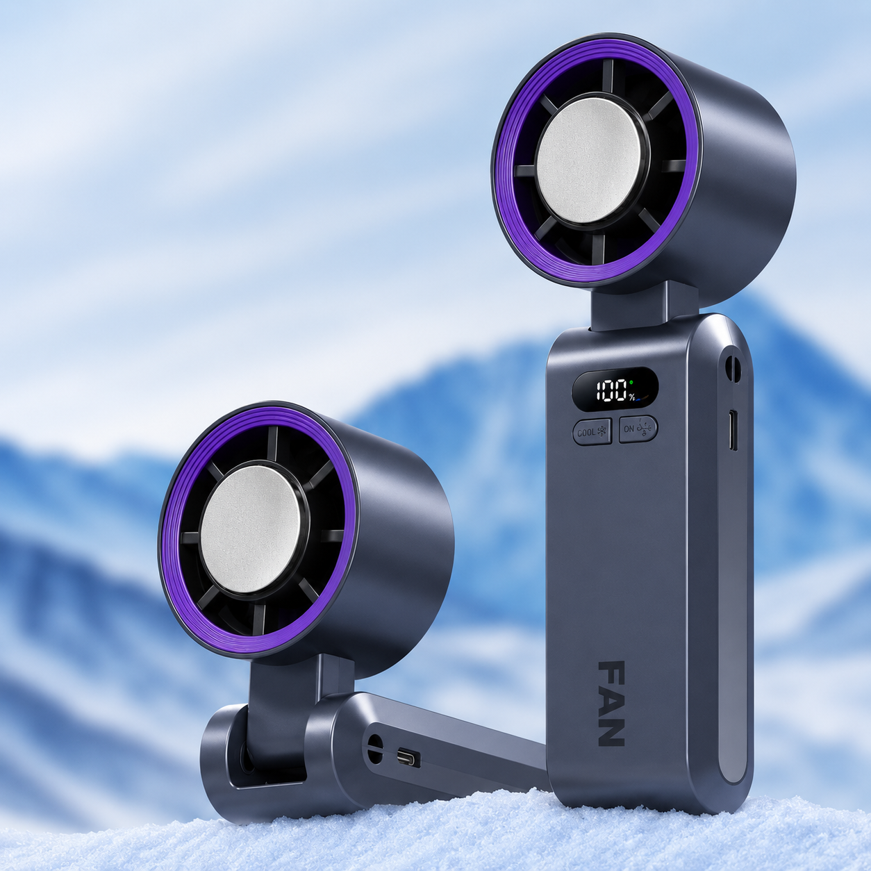Handheld Portable Fan with Ice Cooler | Kalsten