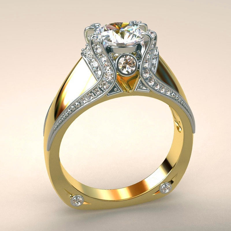 BowLift | Fashion New Ring With Red Stones For Women Vintage Crystal Zircon Rings
