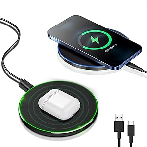 Brehn | 30W Fast Wireless Charging Pad | Premium USB C Charging Cable MagSafe Charger for Apple iPhone, Samsung & Android - Fast Wireless Charging Pad