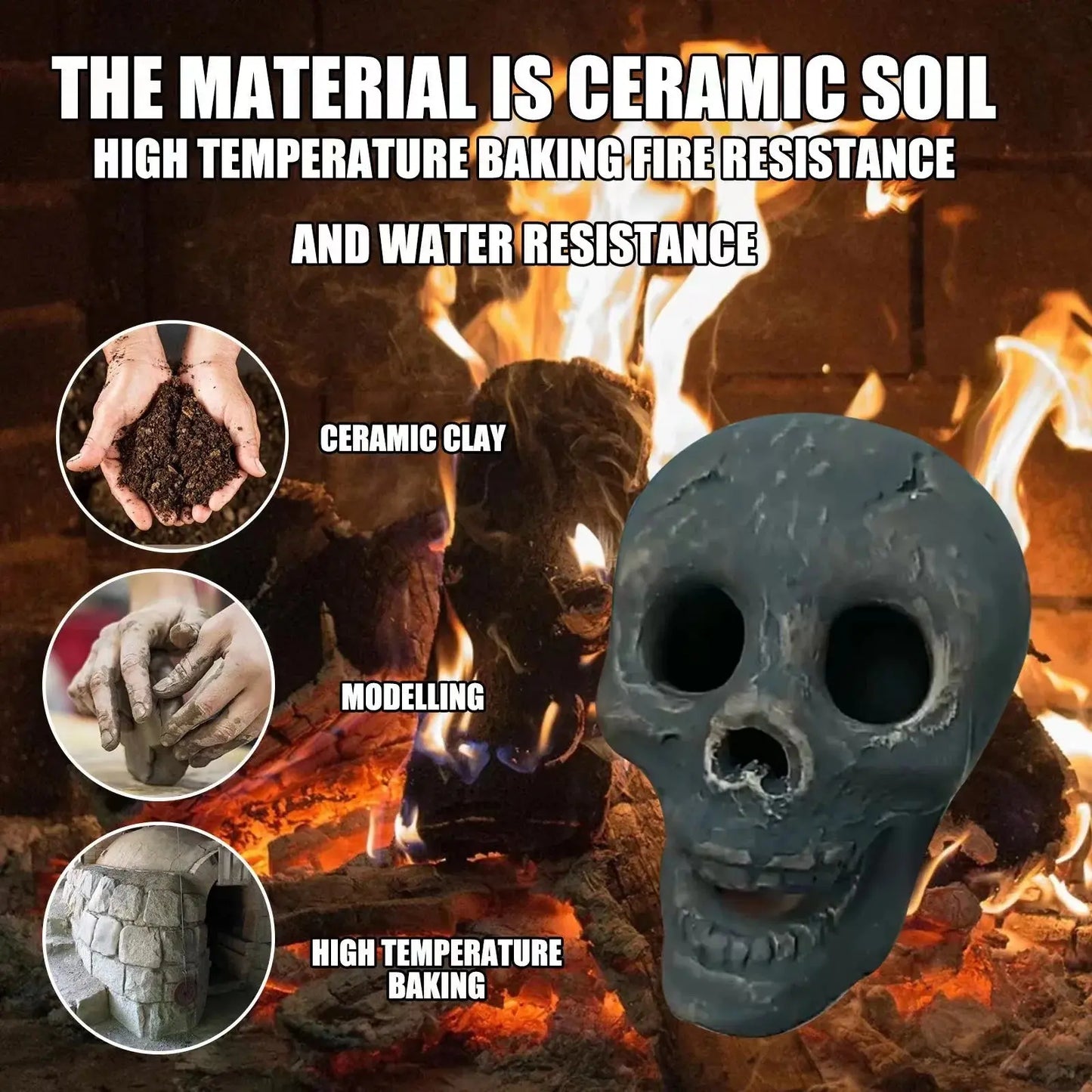BowLift | Fireproof Skull Ornament